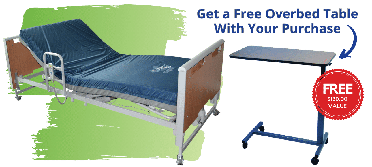Buy a Hospital Bed, Get a FREE Overbed Table!